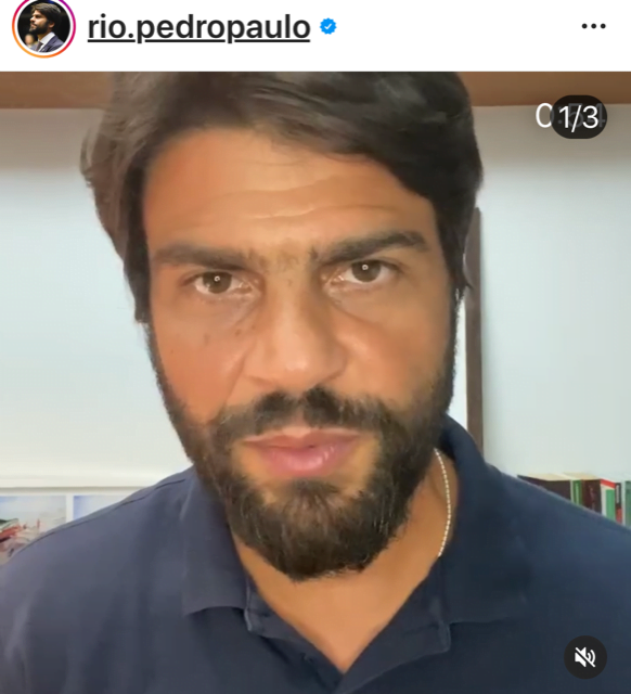 Pedro Paulo testa positivo para a Covid-19