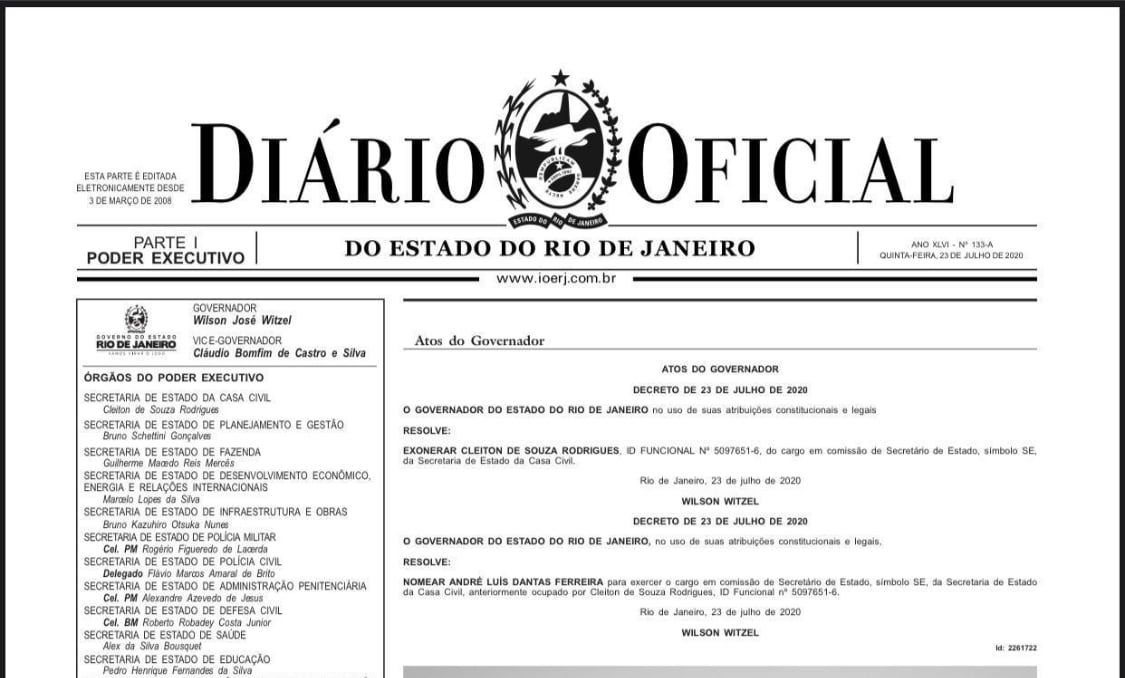 Magoado, Cleiton queixa-se da ingratidão de Witzel