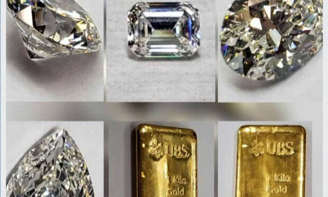 Os lances para arrematar os diamantes de Cabral