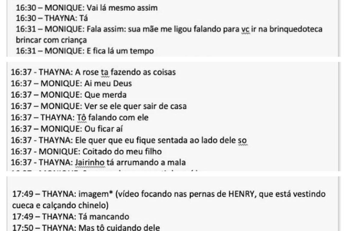 A mãe sabia que Henry era submetido a torturas e espancamento por Jairinho: “Coitado do meu filho!!! “