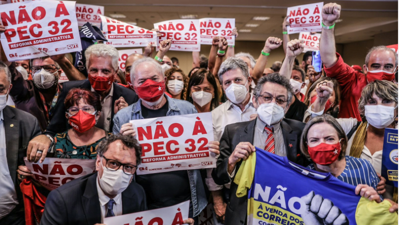 Lula propõe pressão direta de servidores sobre os congressistas