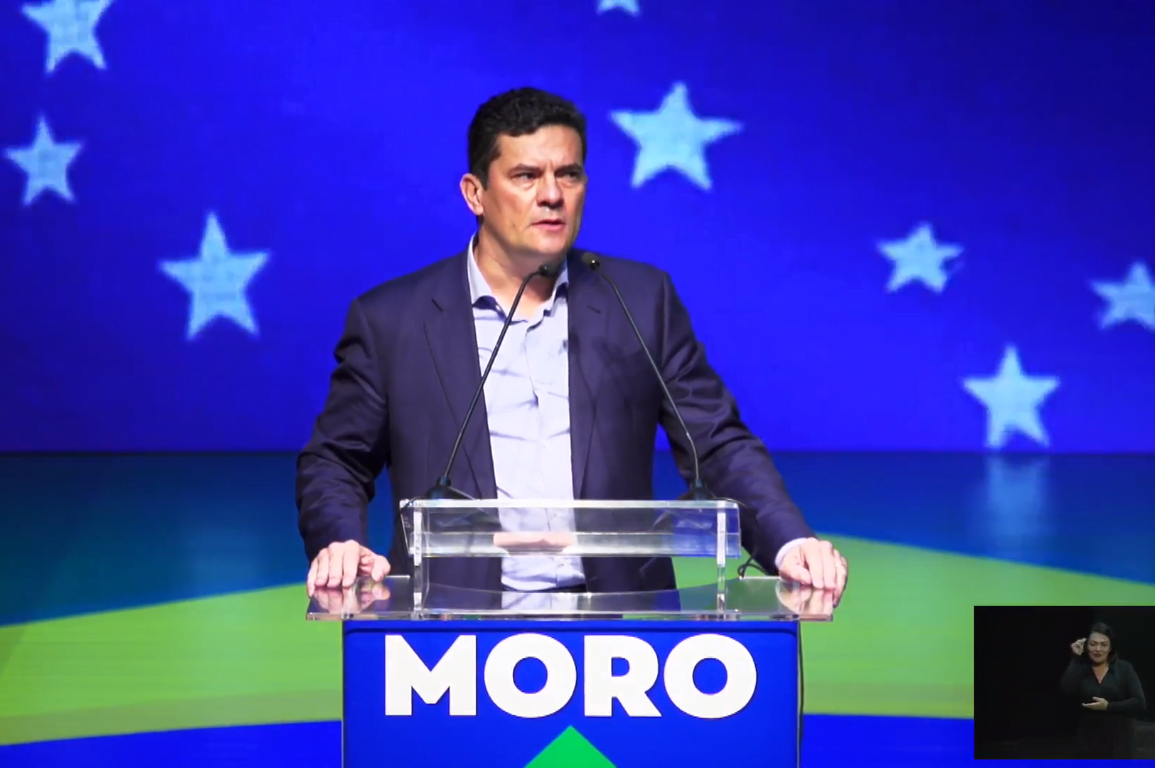 Na adesão ao Podemos, Moro faz discurso de órfão da Lava Jato