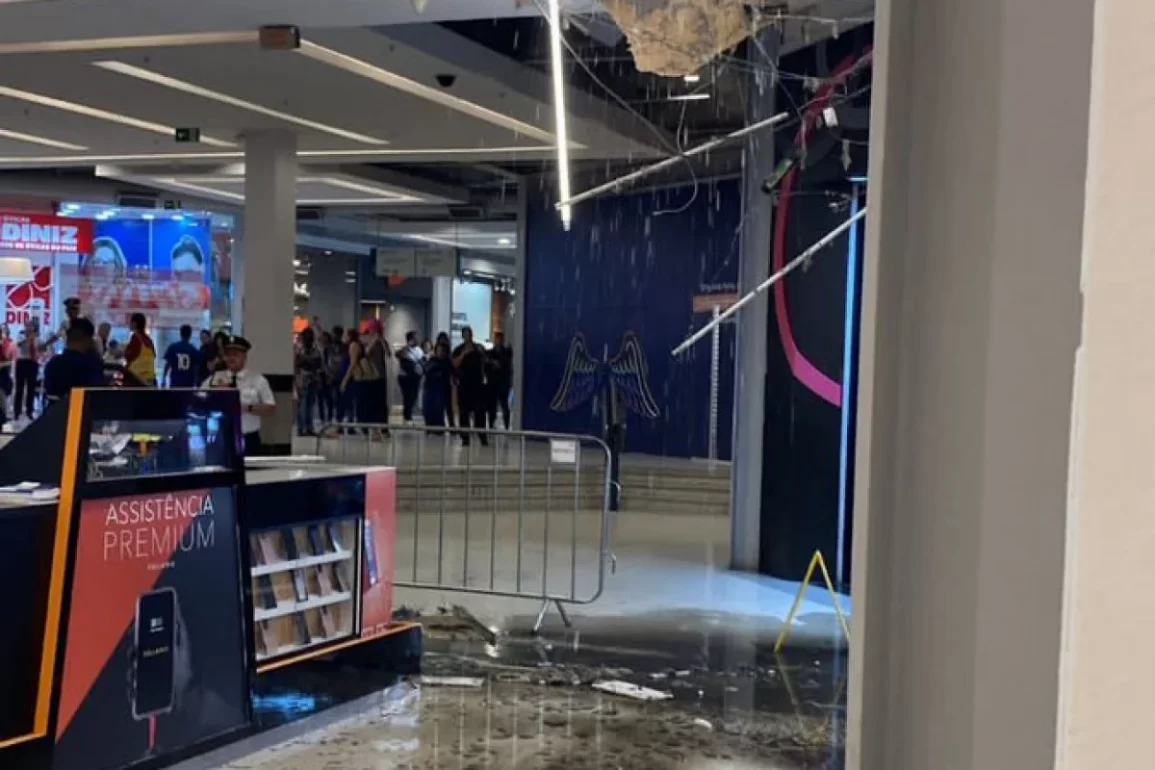 Chuva no Rio: Teto do shopping Nova América desaba (veja o vídeo)
