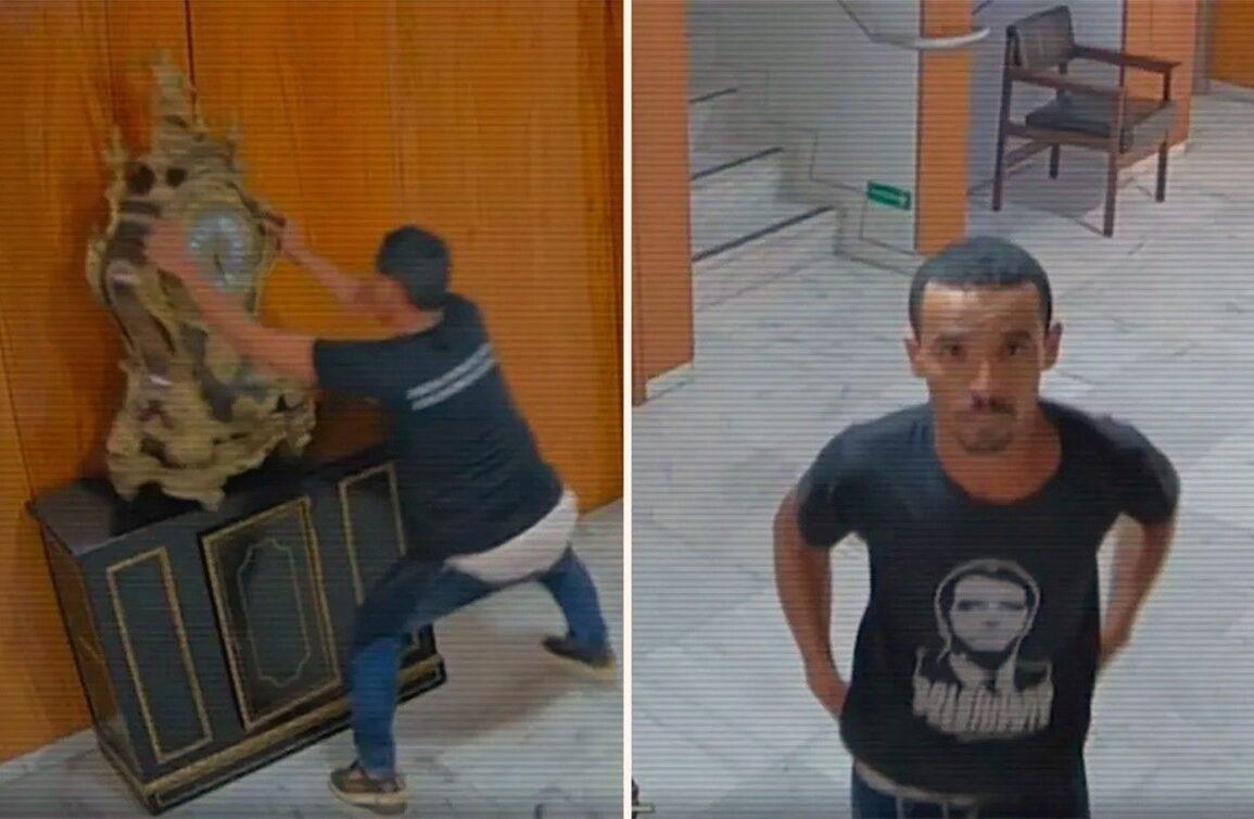 Maioria do STF torna réu homem que quebrou relógio de D. João VI no Planalto em ato golpista de 8 de janeiro