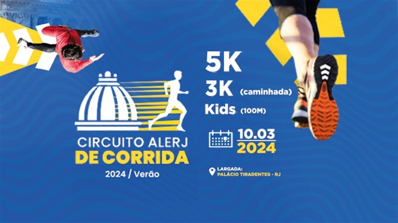 Alerj promoverá corrida de rua pela primeira vez para incentivar a prática esportiva