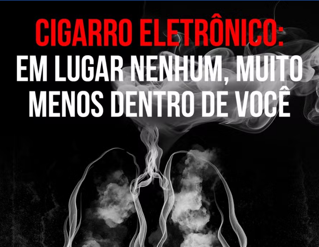 Secretaria Municipal de Saúde lança campanha contra cigarros eletrônicos para marcar Dia Mundial sem Tabaco