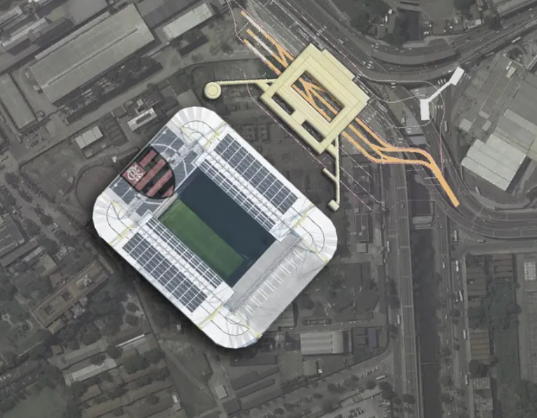 Estádio do Flamengo na Zona Portuária: Caixa está mais otimista para uma solução