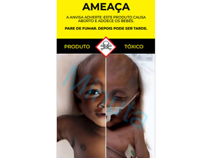 Anvisa divulga novas imagens para alerta em pacotes de cigarro, com mensagens que associam fumo a aborto, câncer, cegueira e morte (veja)