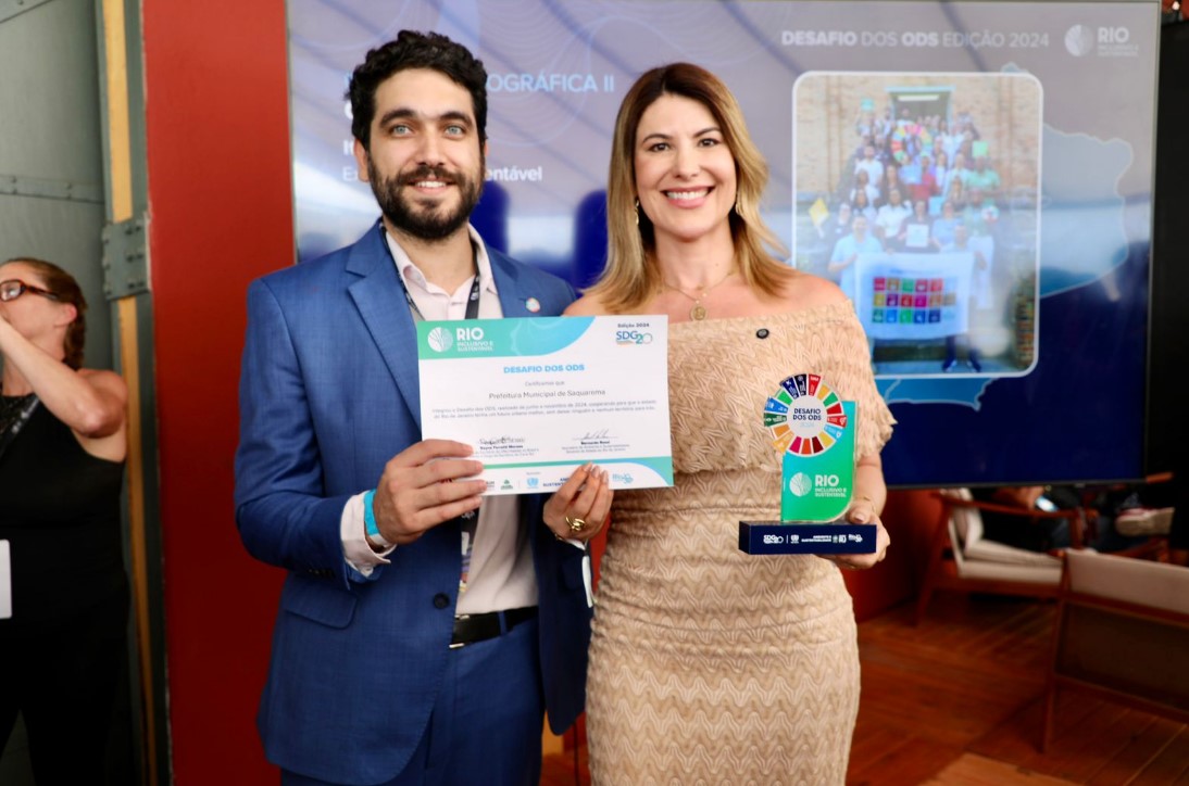 Saquarema recebe prêmio da ONU no G20