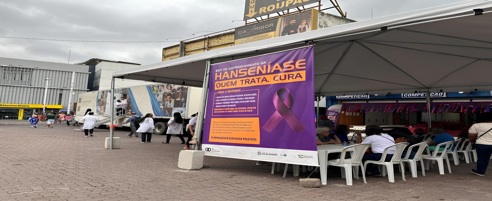 Unidade móvel da Secretaria de Saúde leva combate à hanseníase a cinco cidades