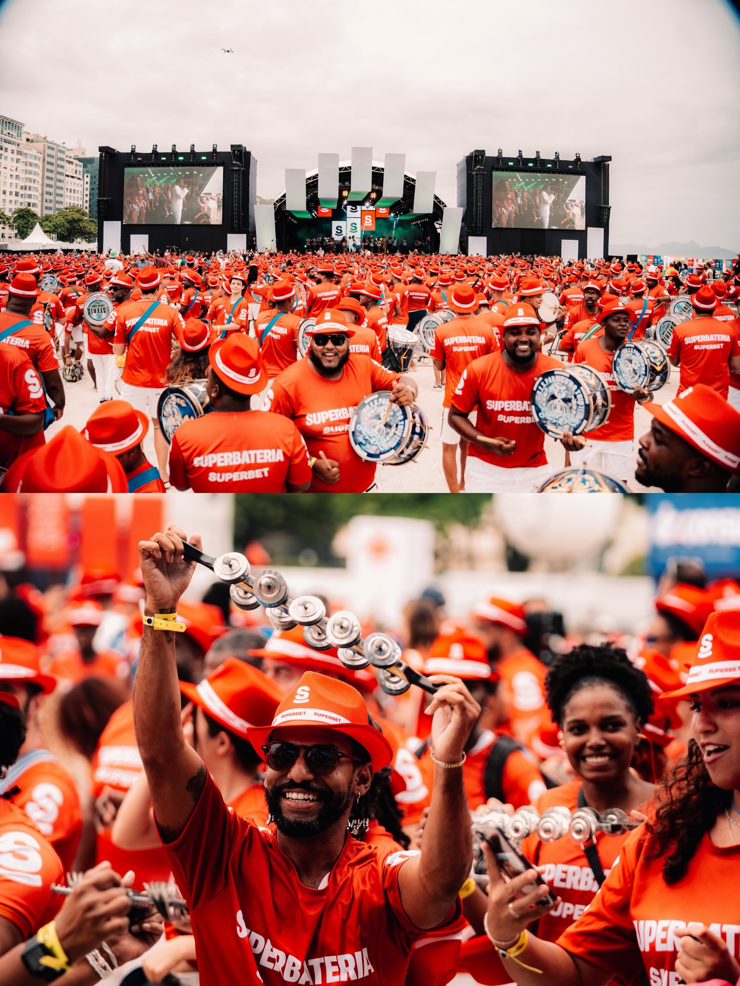 Carnaval Fan Fest bate recorde de maior bateria do mundo em Copacabana e entra para o Guinness
