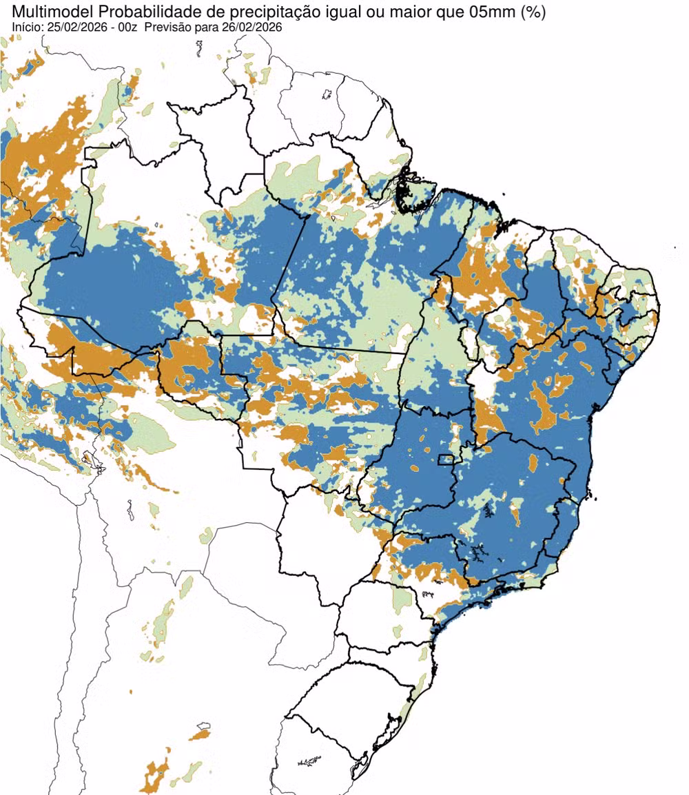 Frente fria mantém alerta de tempestade no estado do Rio de Janeiro e Sudeste