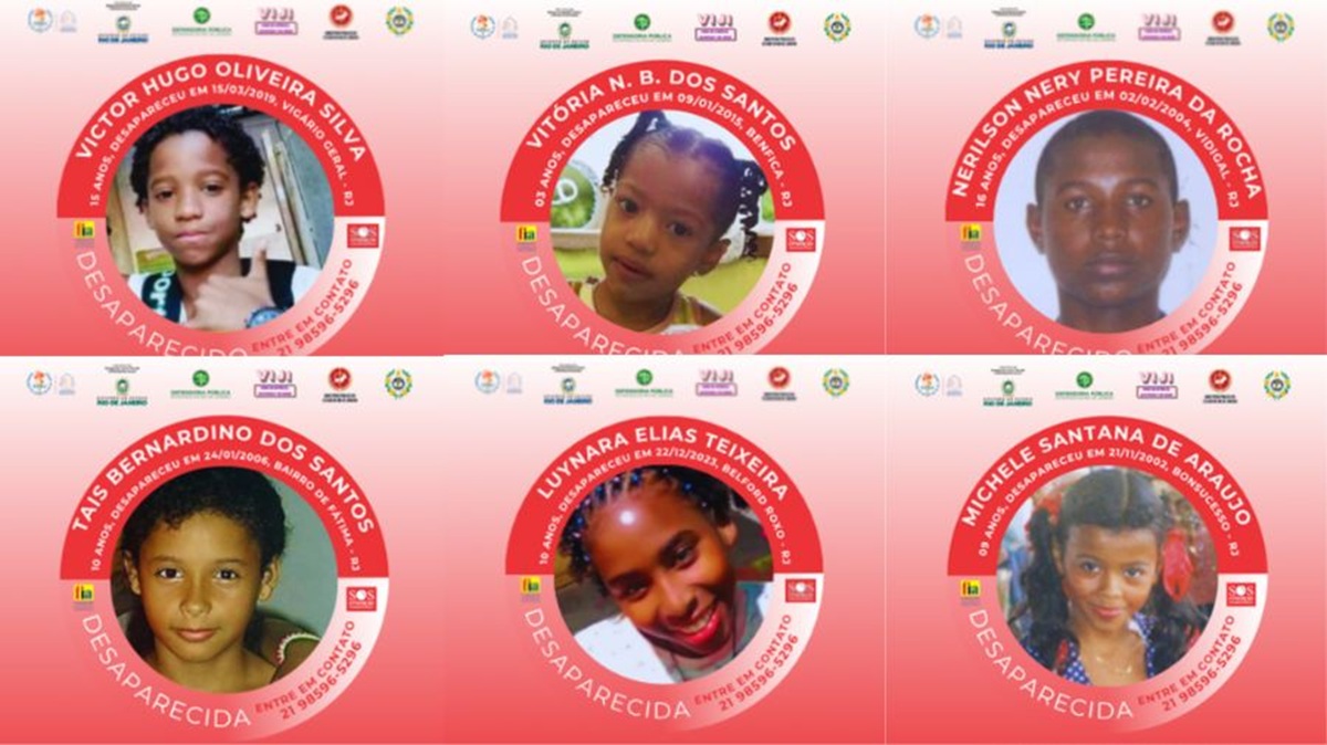 Fundação lança campanha para ajudar a encontrar crianças desaparecidas no RJ