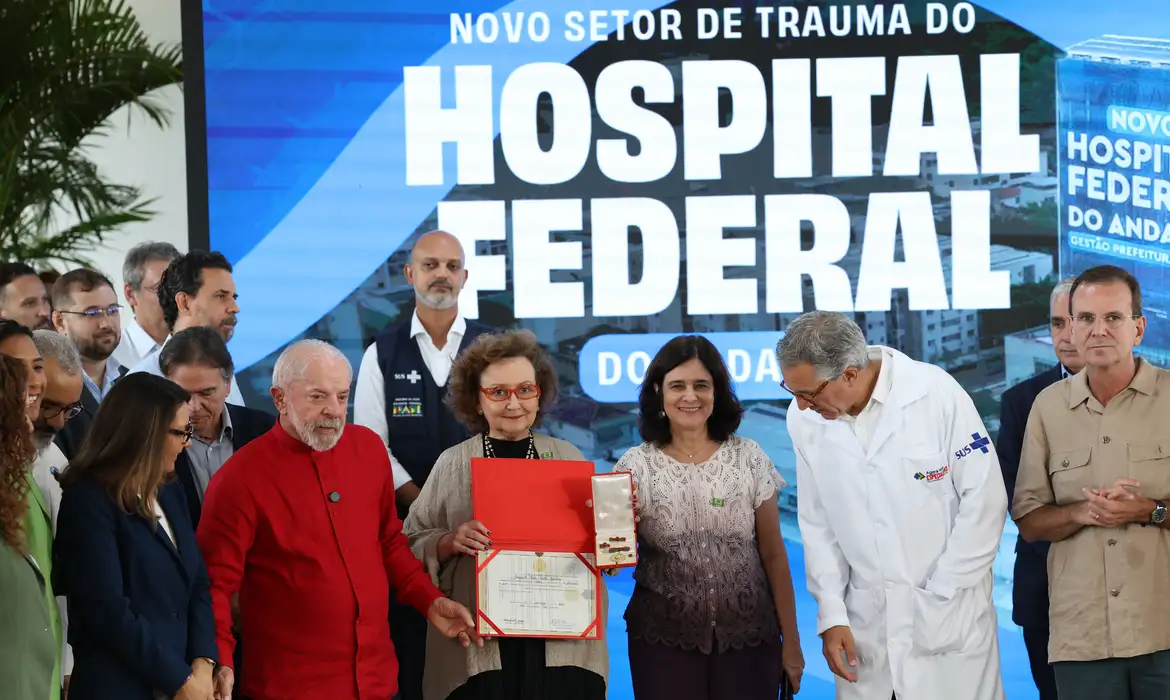 Lula inaugura setor de trauma no Hospital do Andaraí, que amplia clínica médica no Rio