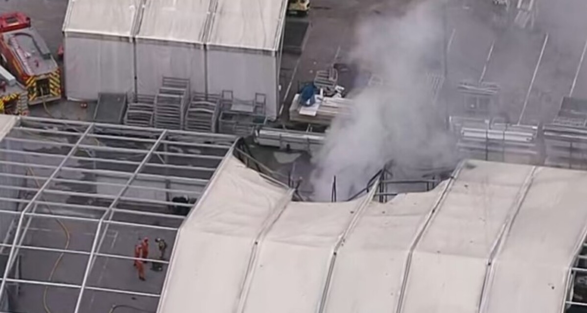 Incêndio atinge o Riocentro