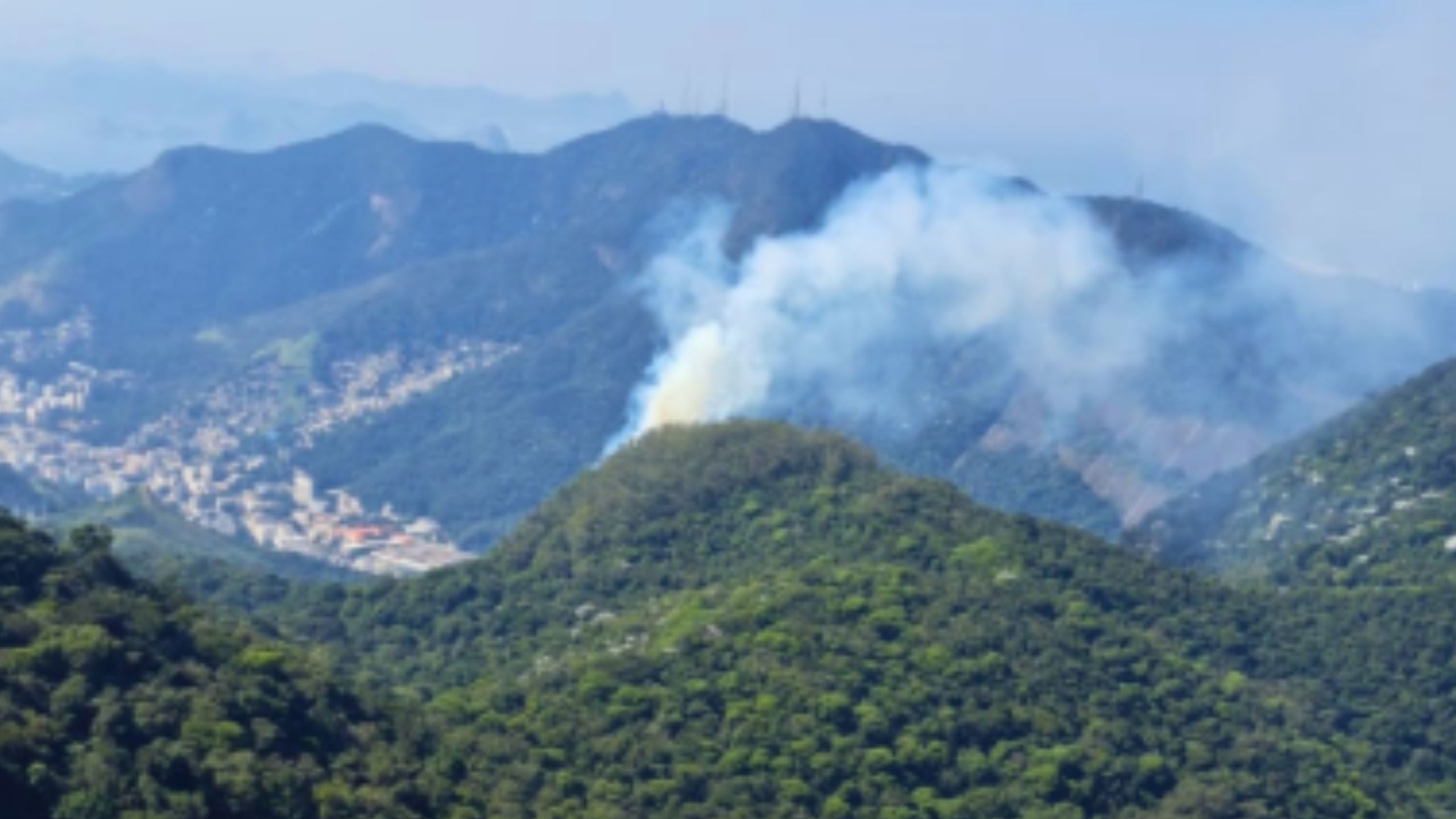 Incêndio atinge a Floresta da Tijuca e assusta moradores da região