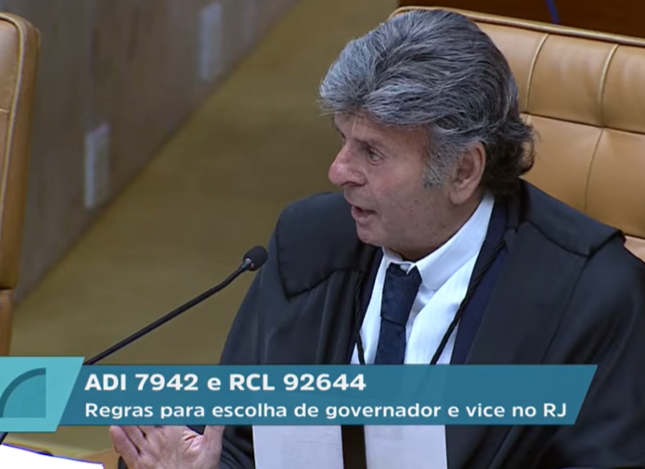 Fux mantém voto secreto se a eleição for indireta para governador do Rio