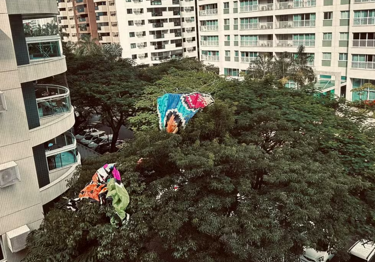 Balão cai em condomínio na Barra Olímpica, provoca tumulto e mobiliza agentes do Segurança Presente