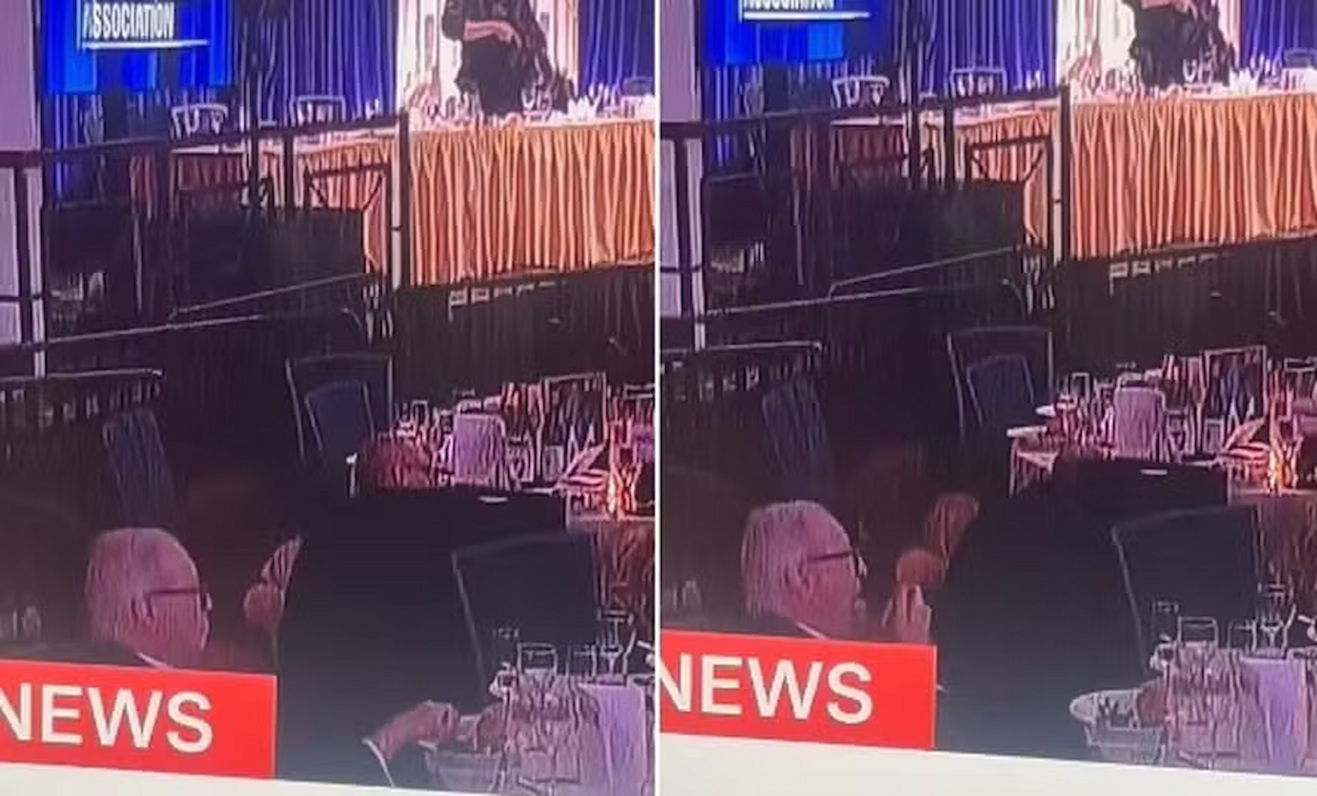 Vídeo: Convidado viraliza ao comer calmamente durante ataque a tiros em evento com Trump
