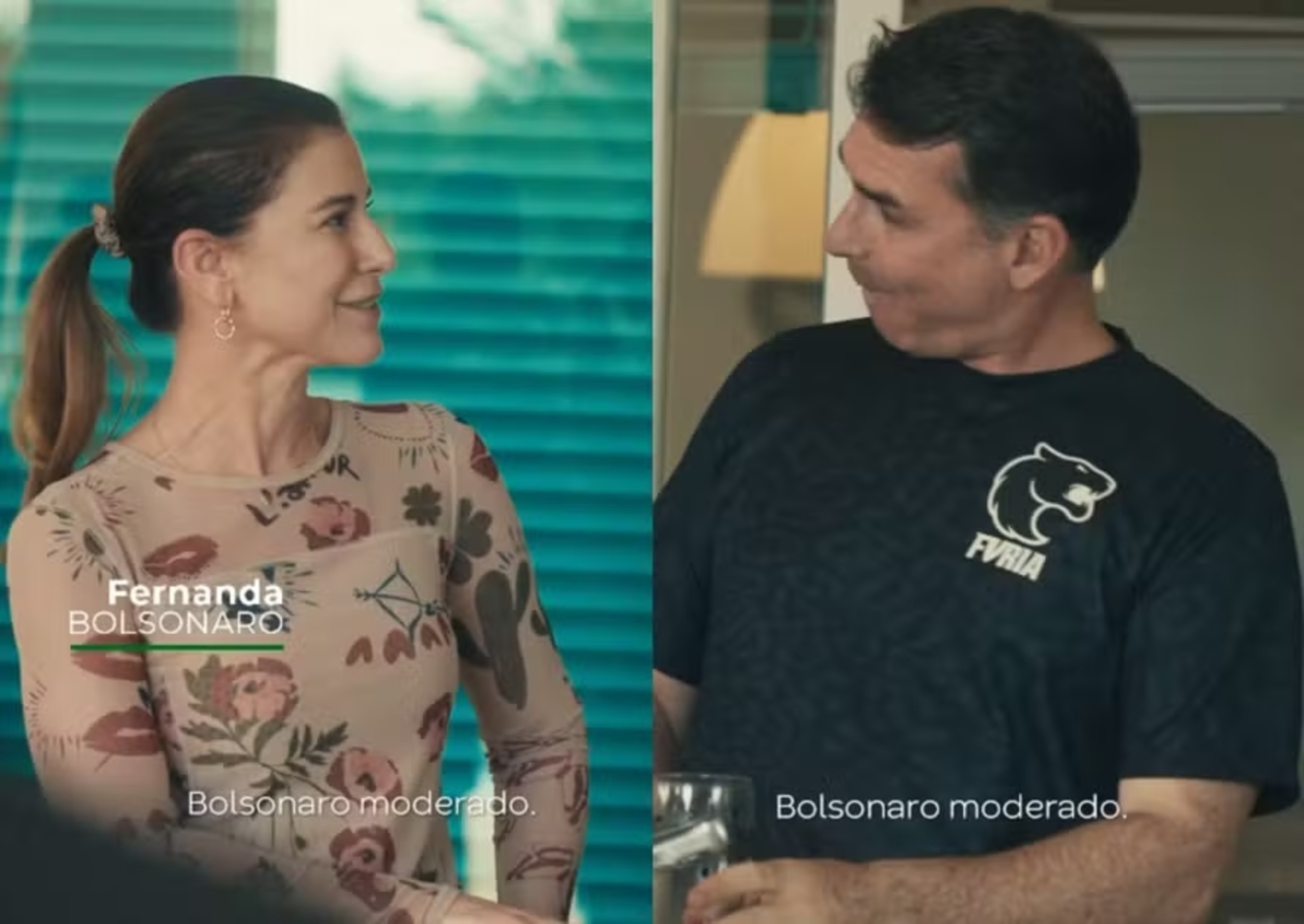 Em vídeo, Flávio Bolsonaro se apresenta como moderado e esposa diz que o reeducou; assista