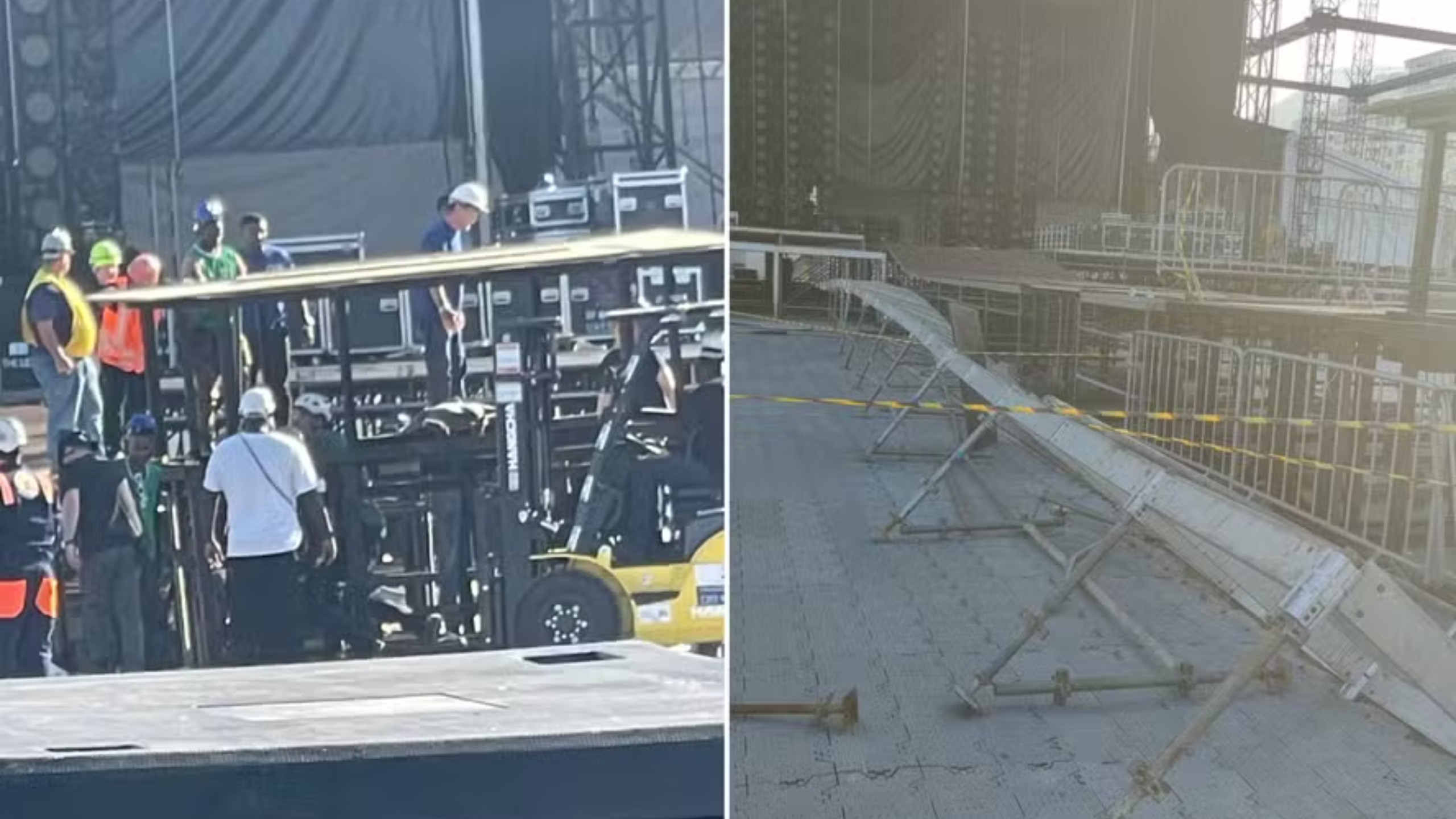 Funcionário morre em acidente na montagem do palco de Shakira em Copacabana