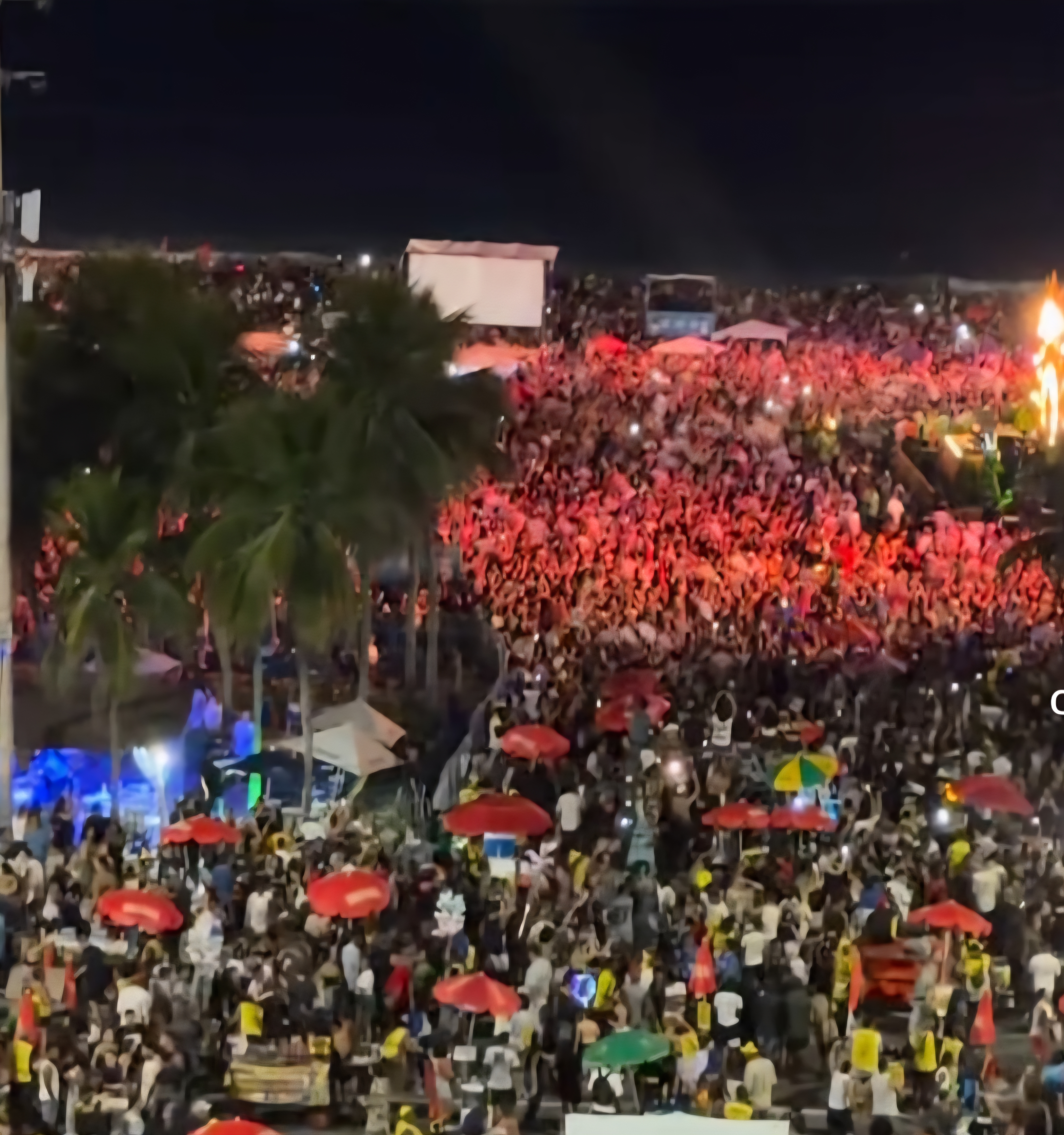 Lobacabana: Com coro e show de leques, fãs transformam a orla do Rio em esquenta para megashow da Shakira; vídeo