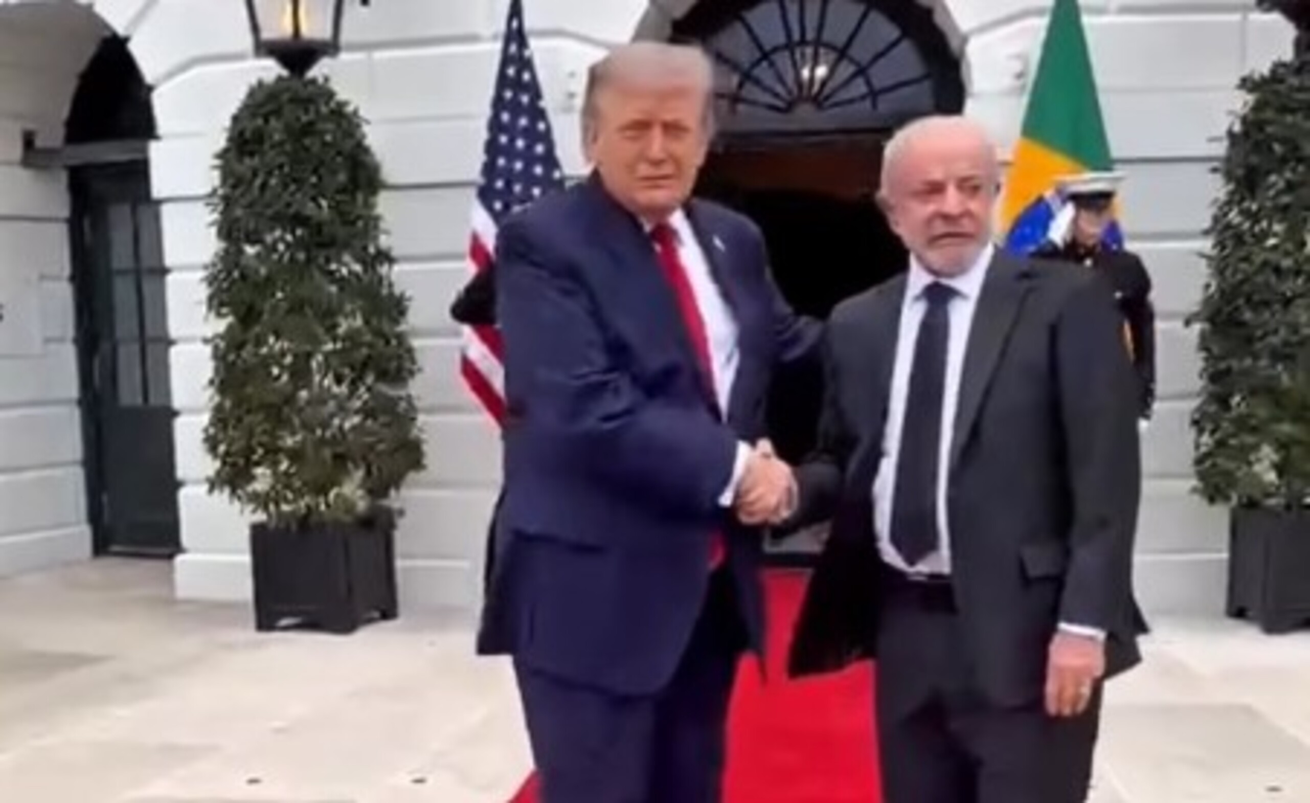 Trump e Lula cancelam entrevista à imprensa na Casa Branca; veja novo vídeo do encontro