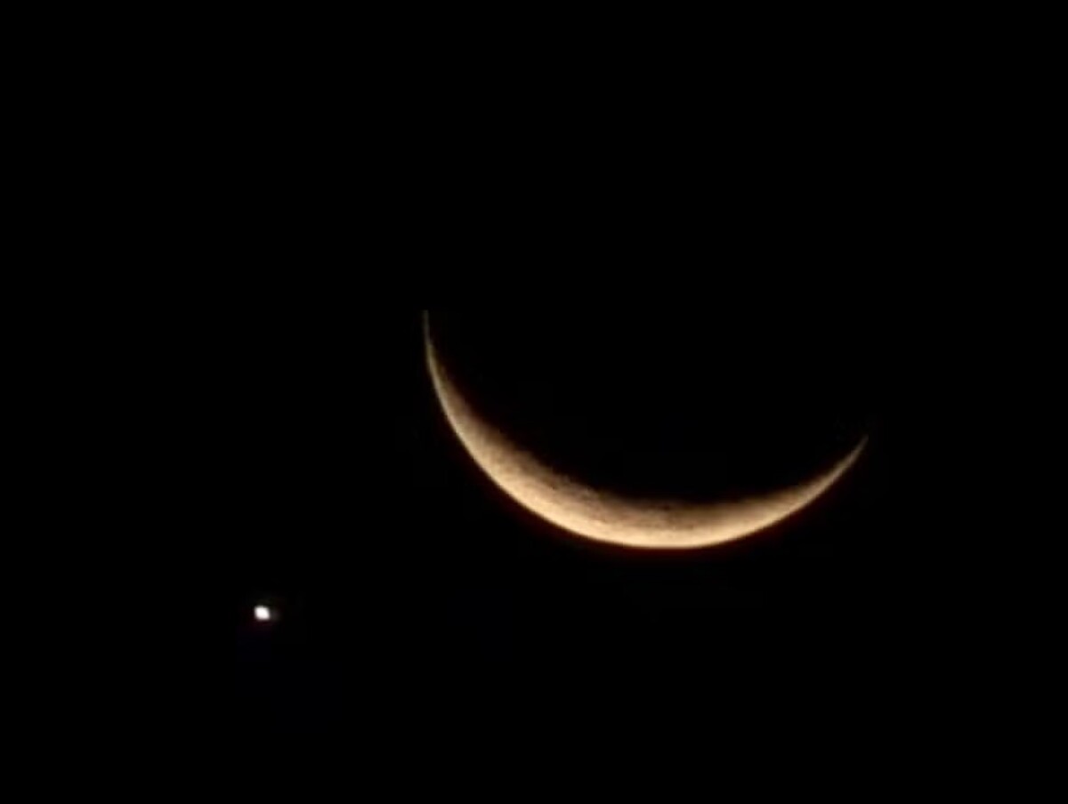 Vídeo: conjunção entre Lua e Vênus chama atenção e rende imagens impressionantes