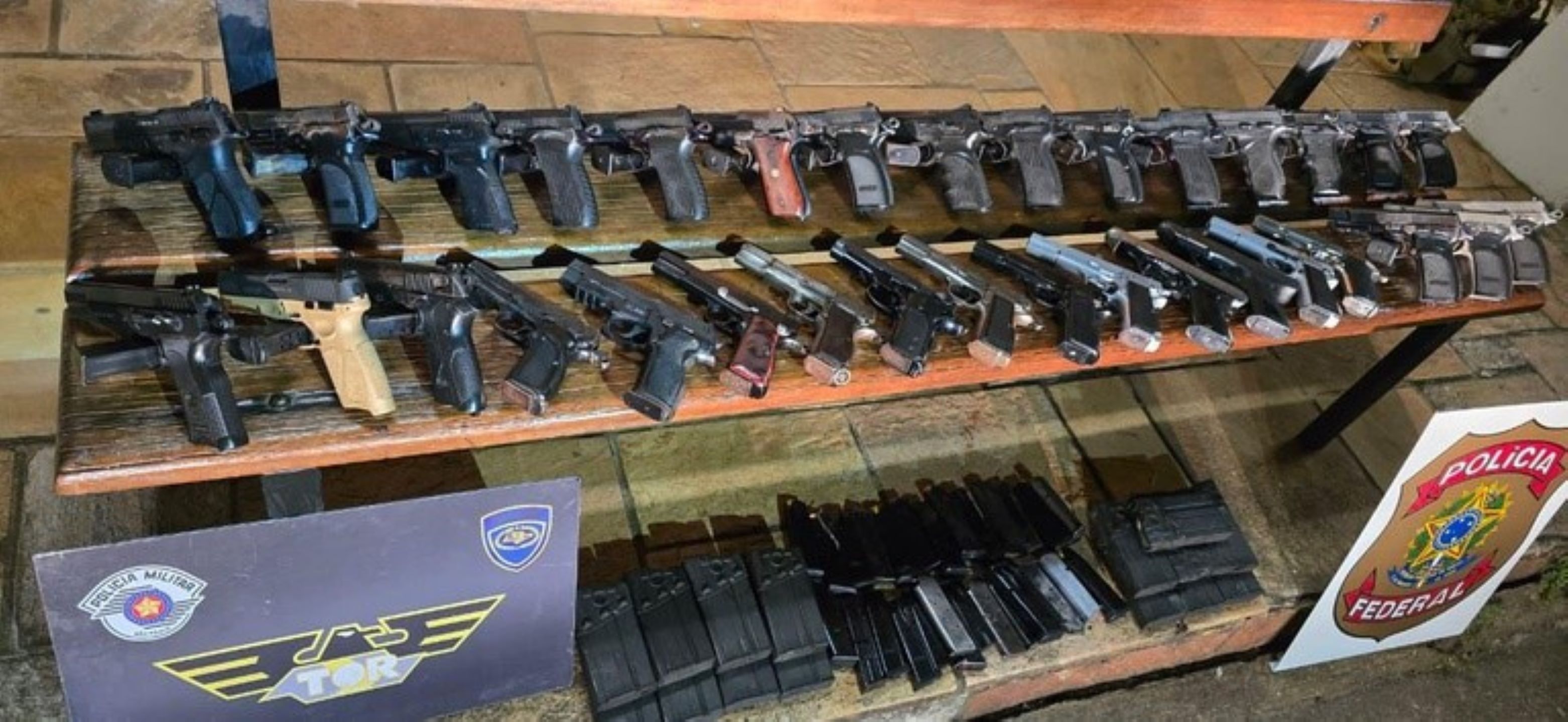 PF intercepta arsenal que abasteceria facções do Rio e prende paraguaio em SP