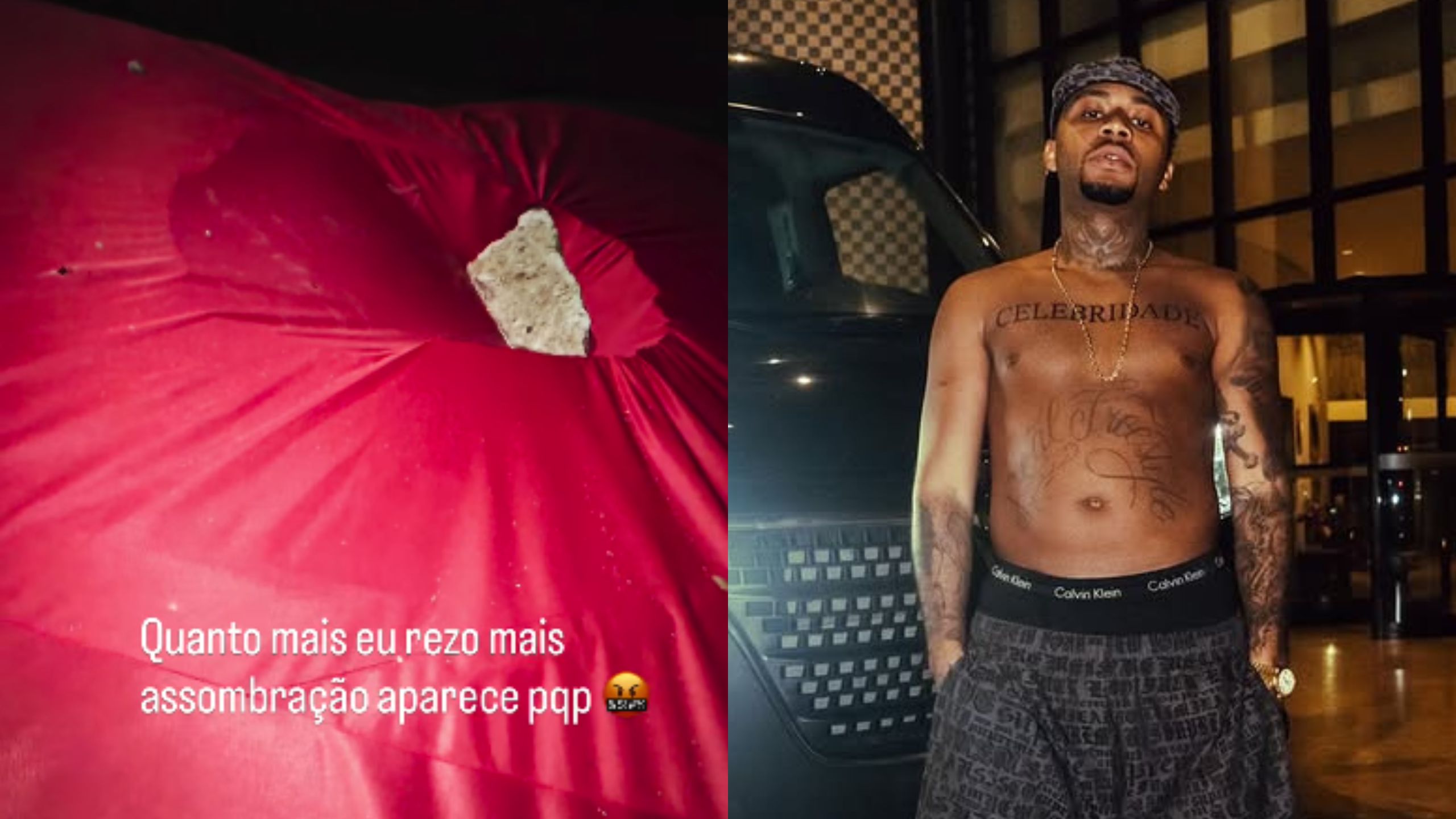 Mulher invade casa de Orochi e danifica Ferrari e McLaren do cantor a pedradas; vídeo