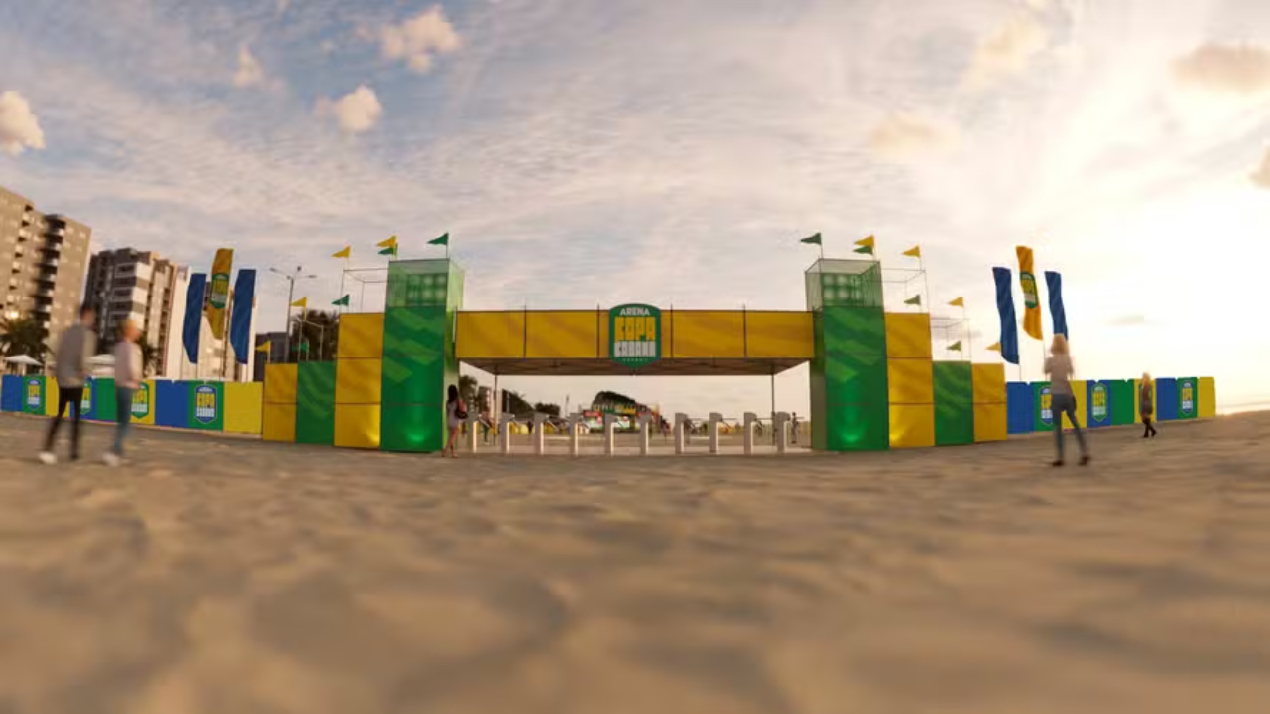 Arena Copacabana abre retirada de ingressos nesta quarta (3) para transmissão da Copa e shows gratuitos no Rio