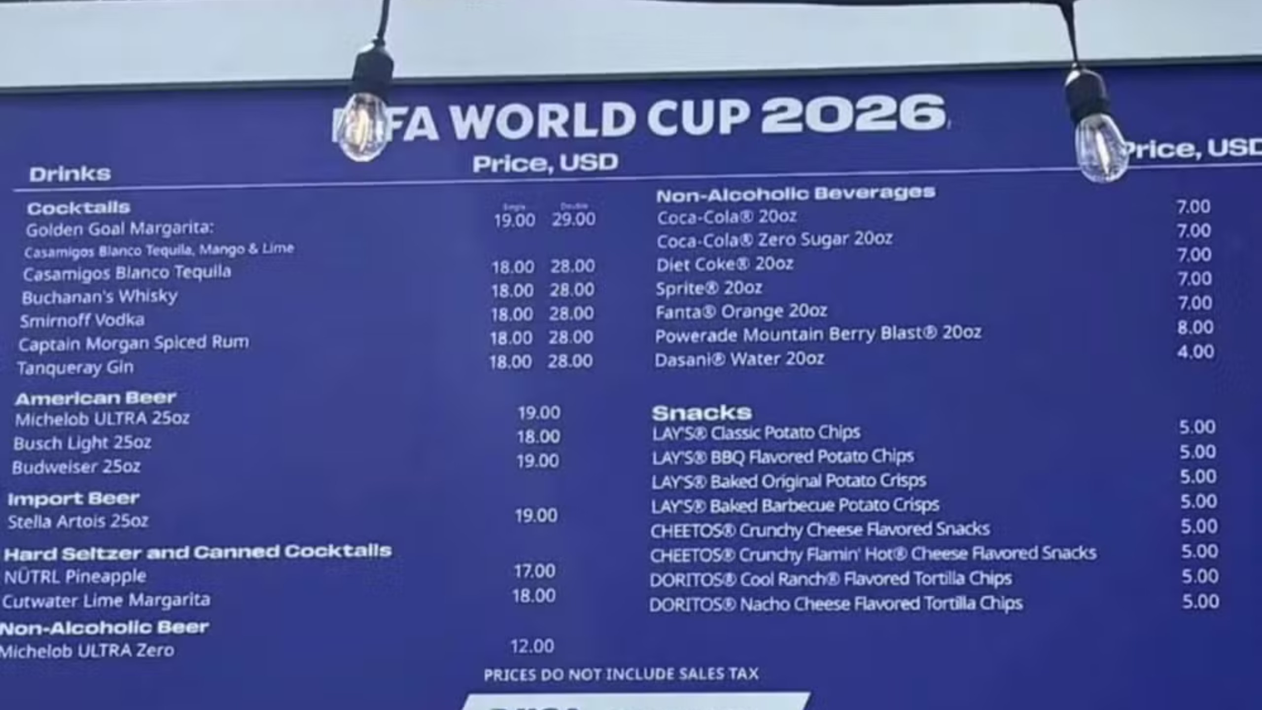 Cerveja chega a quase R$ 100 na Fan Fest da Copa 2026 nos EUA e chama atenção dos torcedores