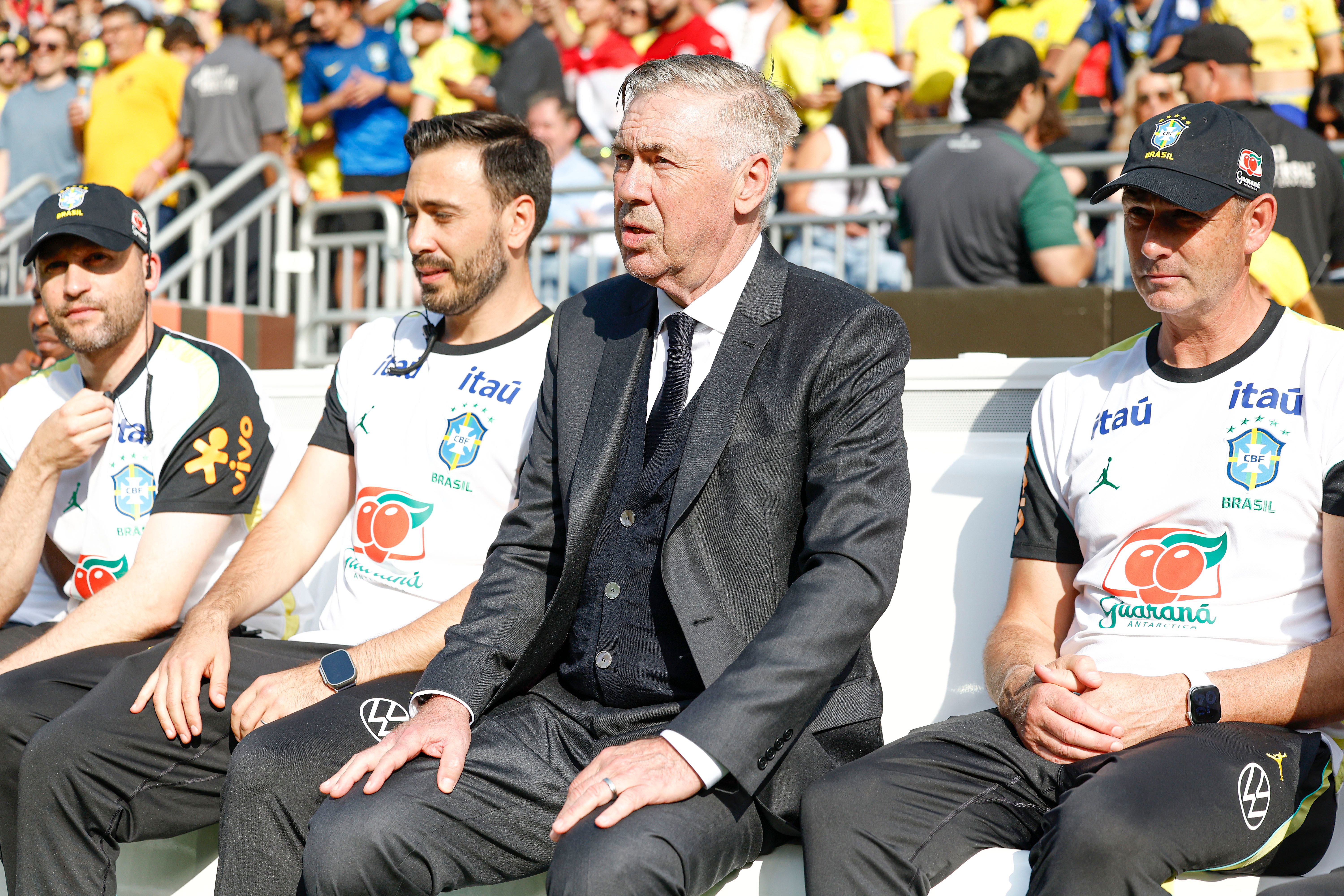 Ancelotti demonstra irritação com atuação da Seleção Brasileira no empate com Marrocos