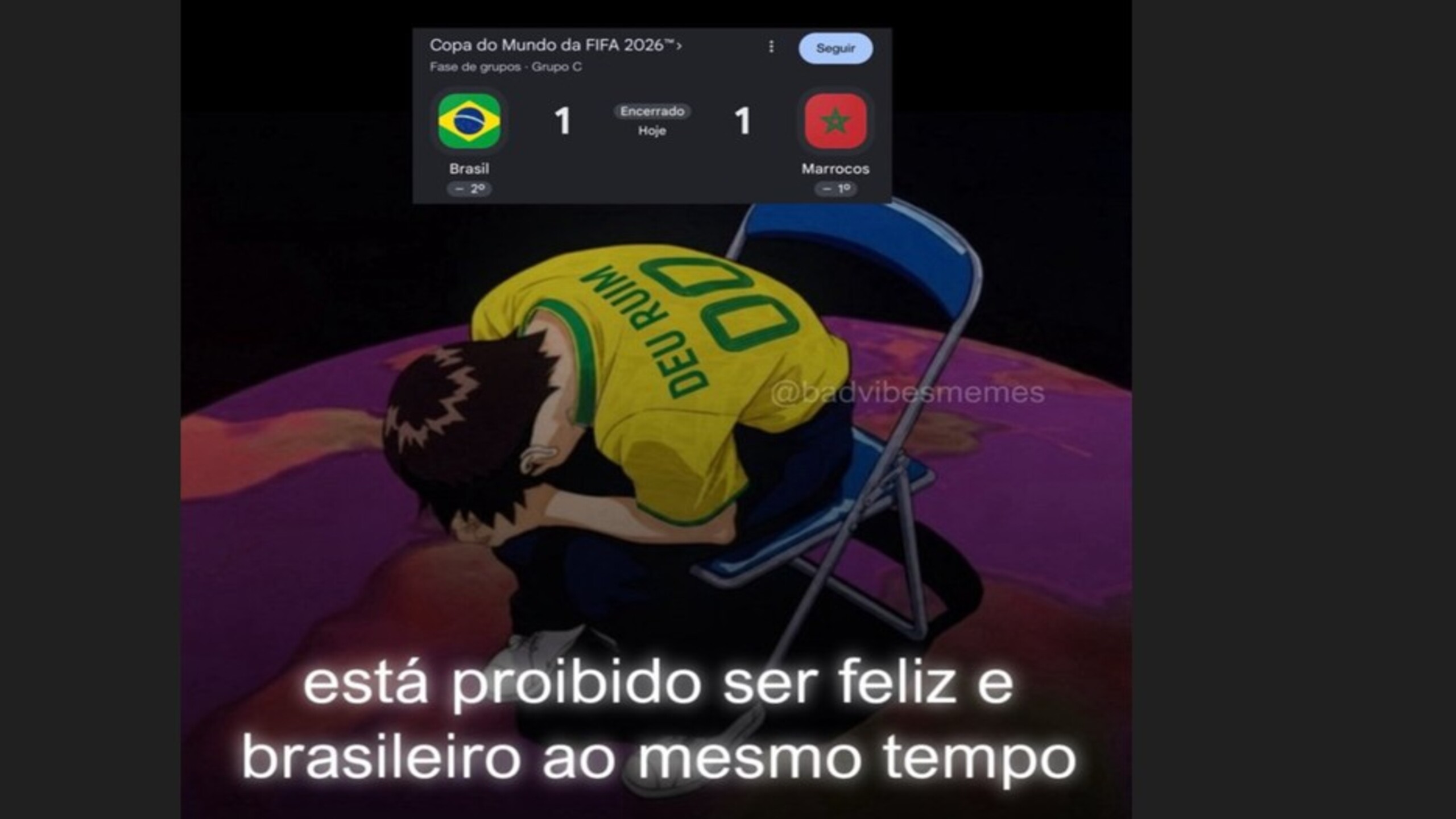 Memes tomam conta das redes após empate do Brasil com Marrocos na estreia da Copa; vídeos