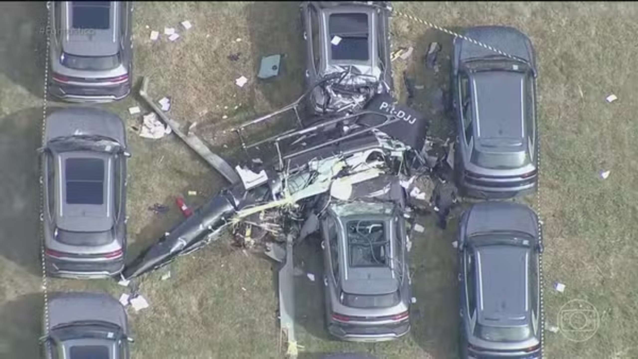 Vídeo revela instante da colisão entre helicópteros que matou seis no Rio
