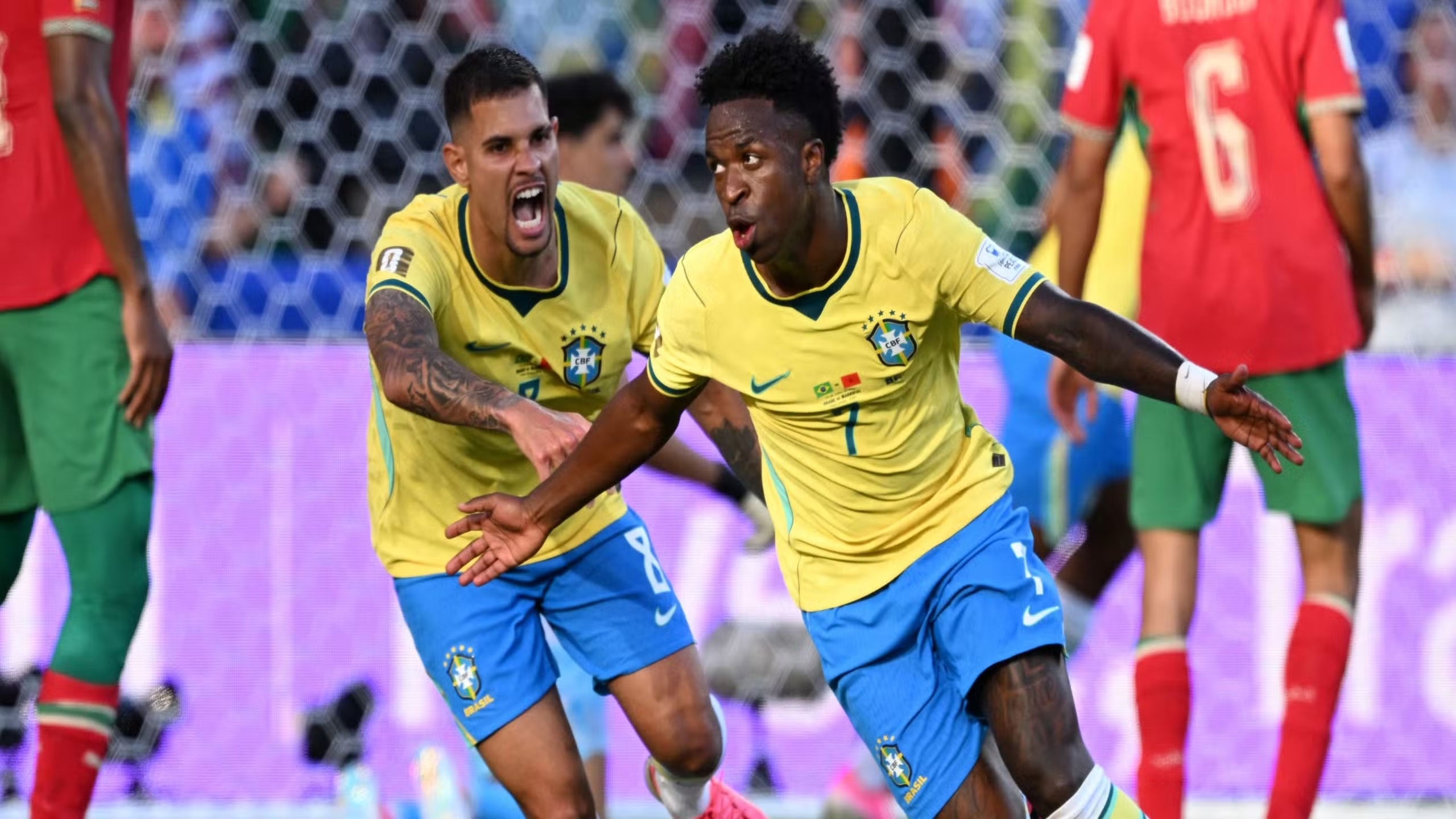 Vini Jr. marca golaço, Brasil reage, mas fica no empate com Marrocos na estreia da Copa do Mundo