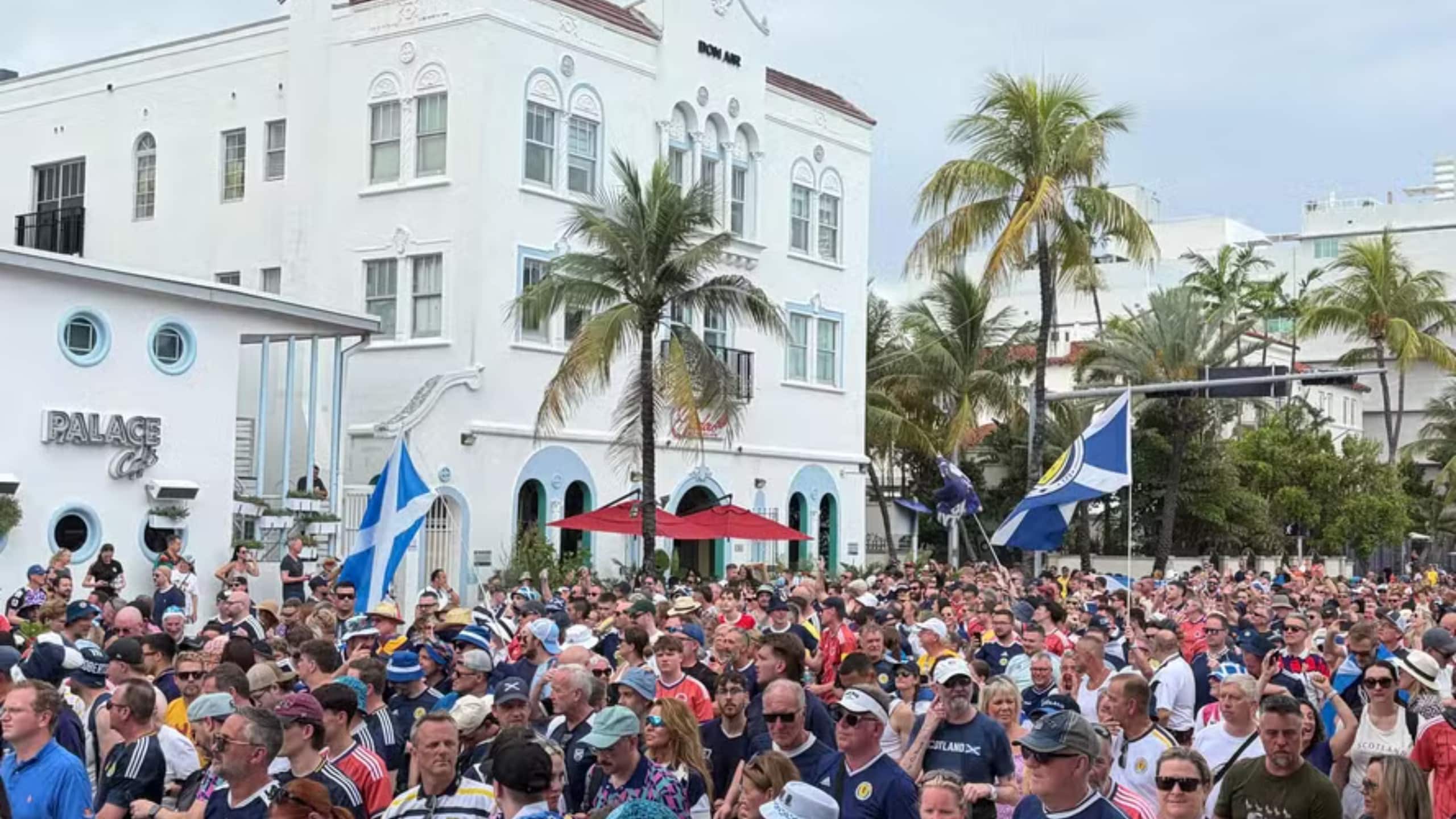 Miami vira reduto escocês durante a Copa e cria data oficial para homenagear torcida da Escócia