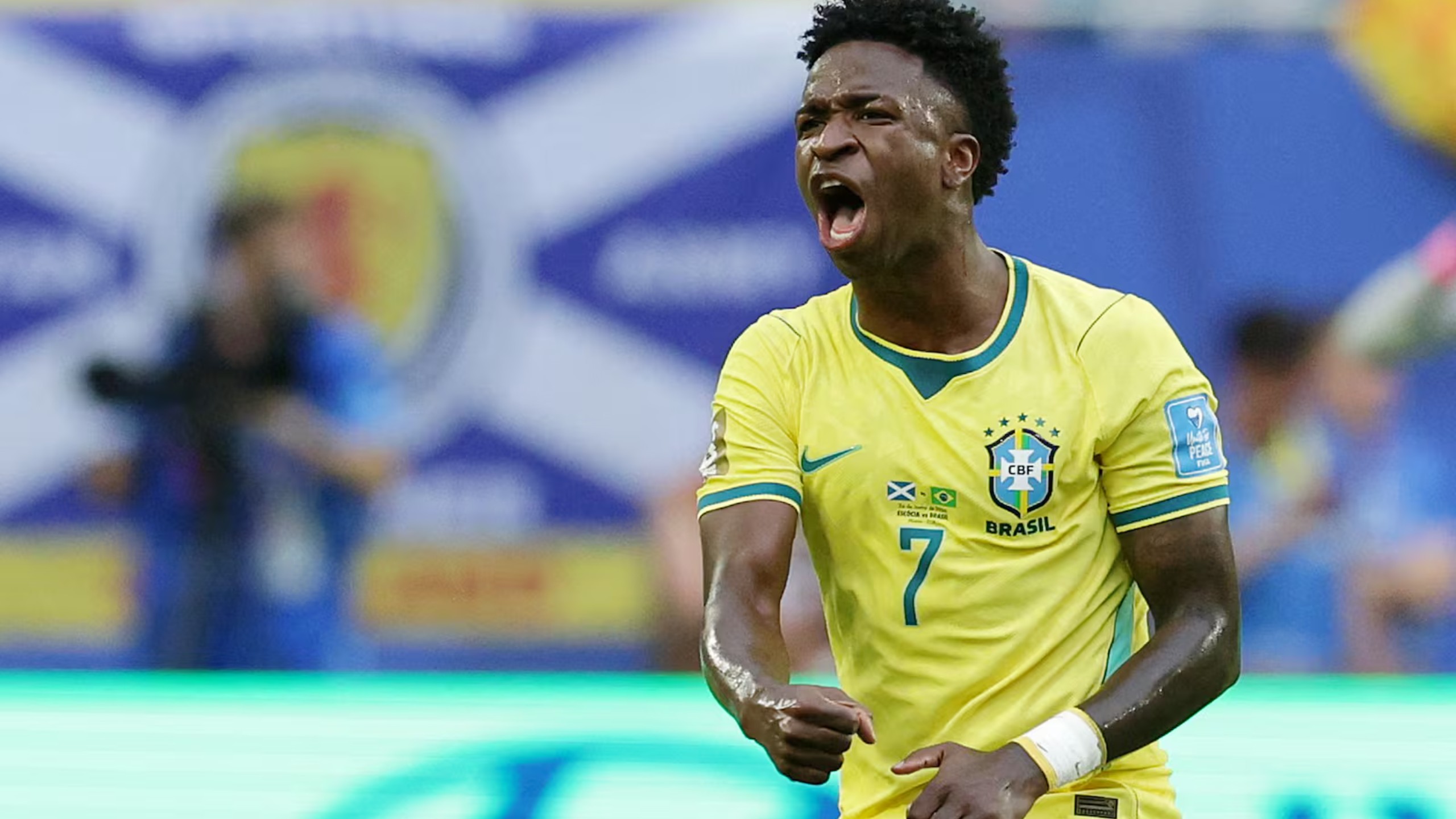 Vini Jr alcança lendas da Seleção em Copas e fica a três de Neymar em ranking histórico