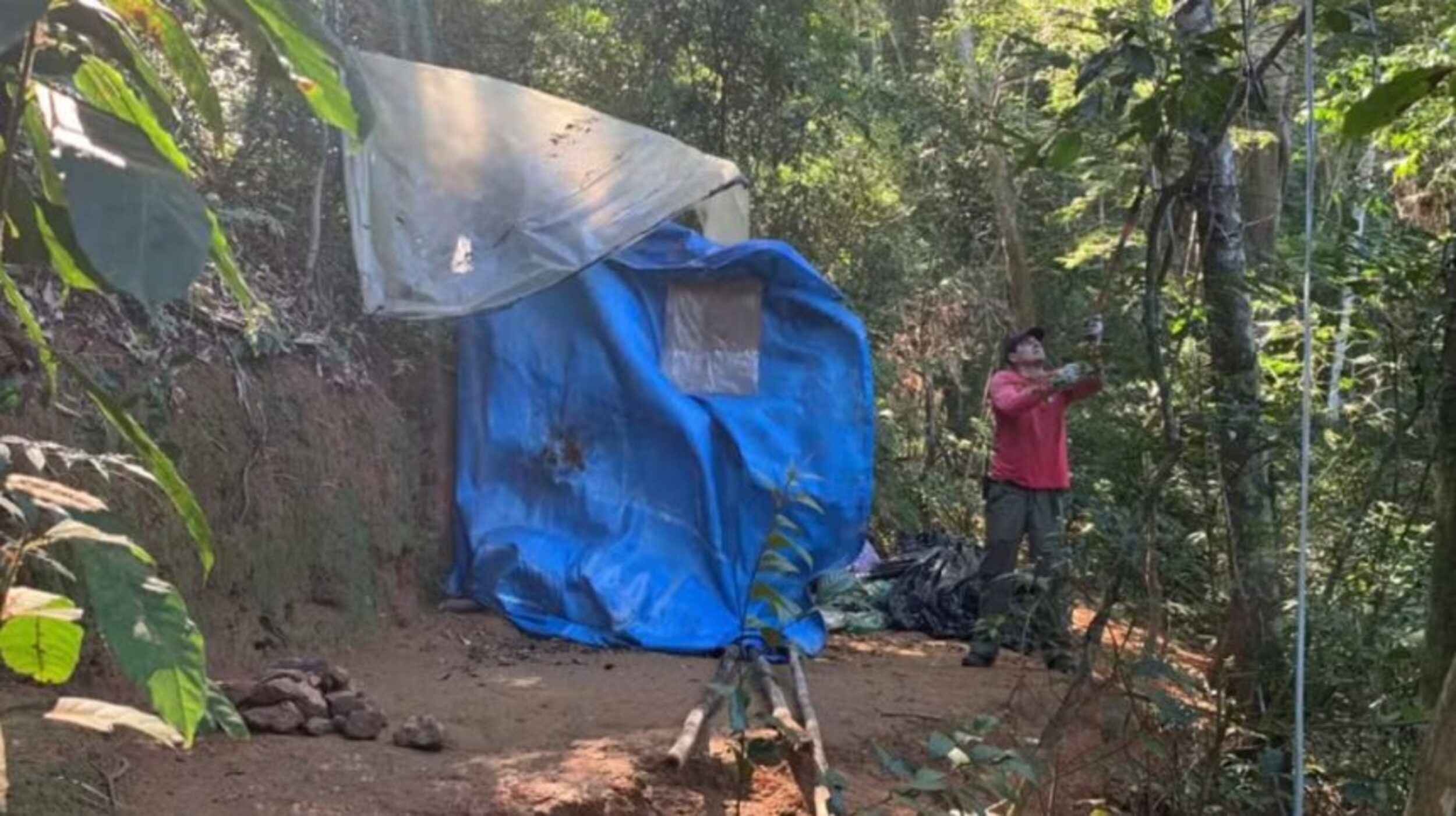 Operação retira quase meia tonelada de barracas e entulho de área protegida no Parque da Tijuca