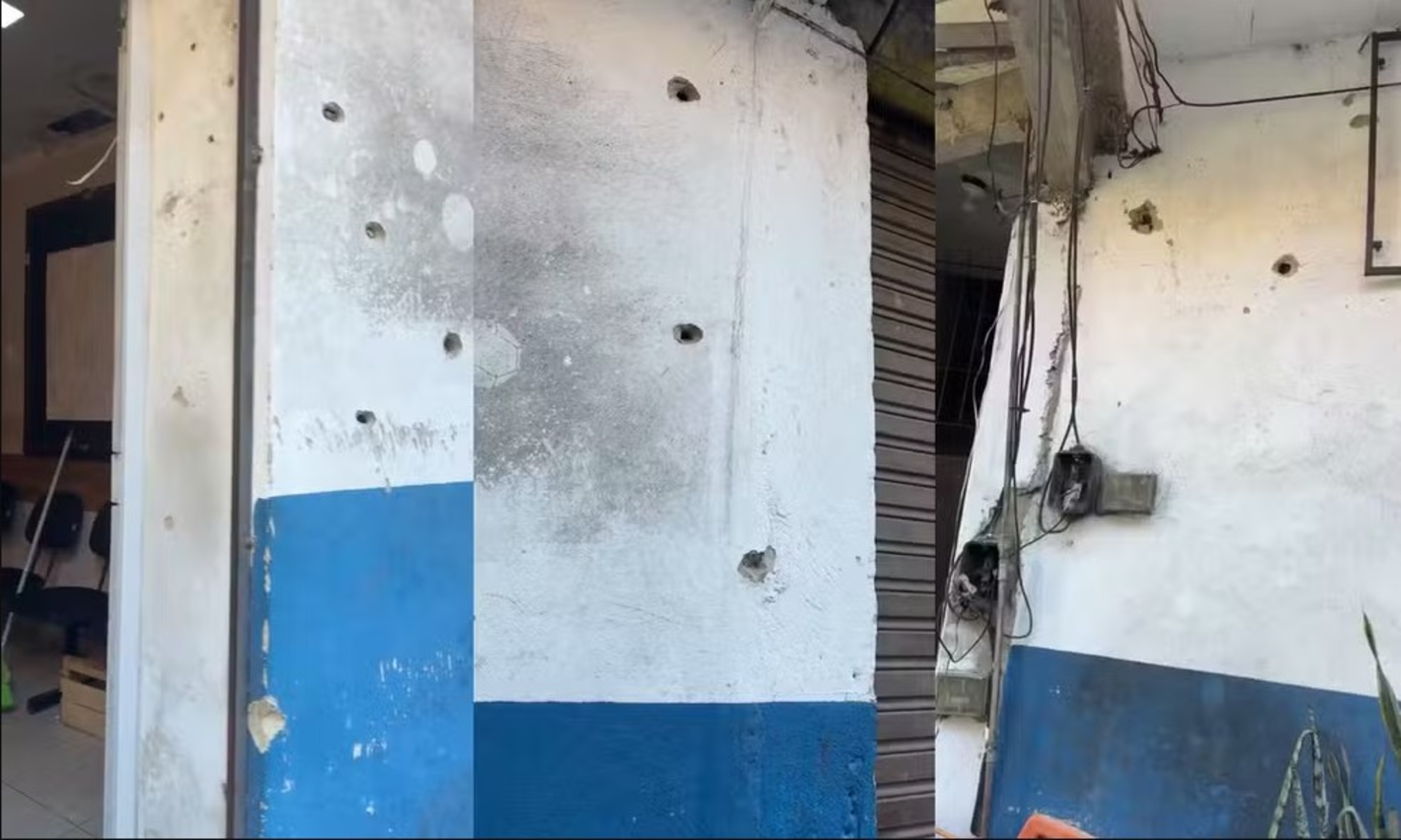 Além de barricadas com ônibus sequestrados, bandidos fuzilaram base da PM na Gardênia Azul