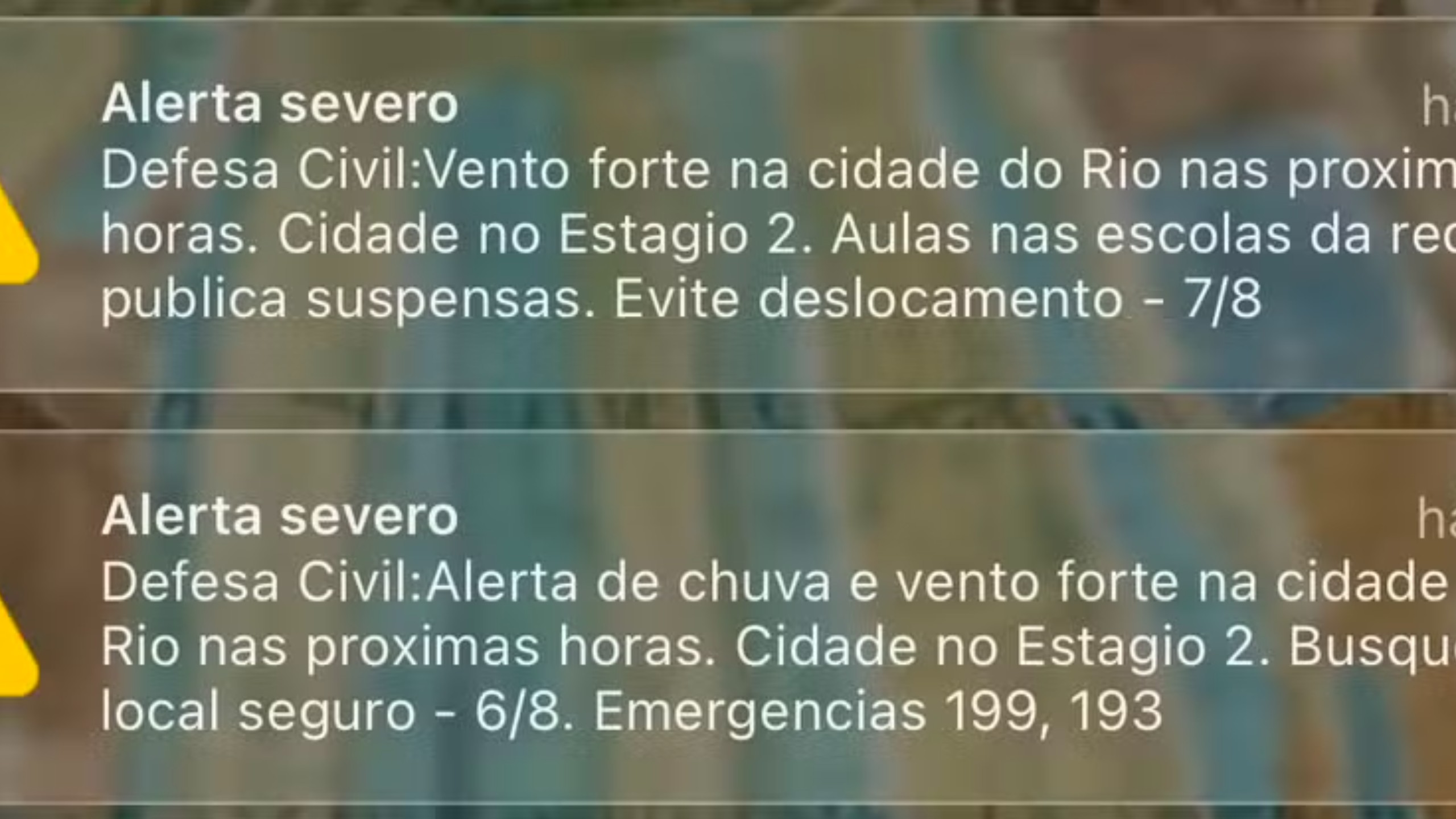 Defesa Civil dispara dois novos alertas no Rio e manda moradores buscarem local seguro